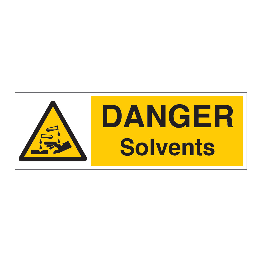 DANGER Solvents Sign - Direct Signs