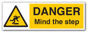 DANGER Mind the step - Direct Signs