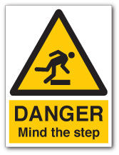 DANGER Mind the step - Direct Signs