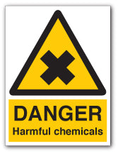 DANGER Harmful chemicals - Direct Signs