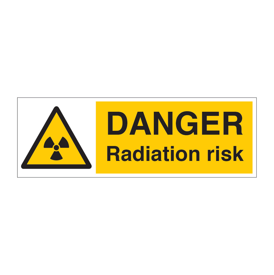 DANGER Radiation Risk Sign - Direct Signs