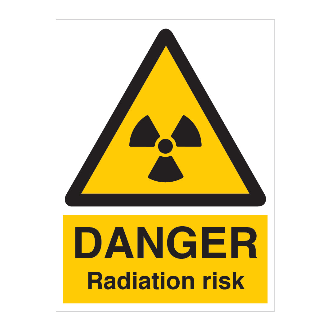 DANGER Radiation Risk Sign - Direct Signs