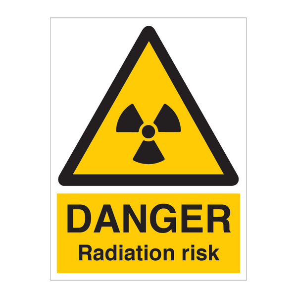DANGER Radiation Risk Sign - Direct Signs