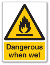 Dangerous when wet - Direct Signs