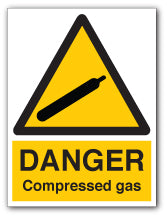DANGER Compressed gas - Direct Signs