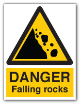 DANGER Falling rocks - Direct Signs