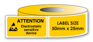 ATTENTION electrostatic Sensitive Device Signs Strip - Direct Signs