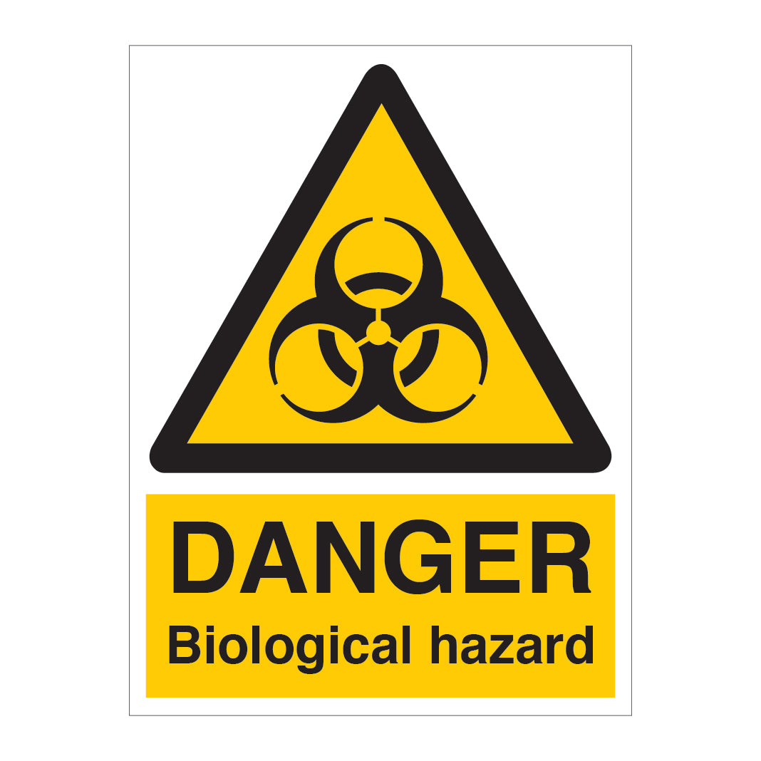 DANGER Biological Hazard Sign - Direct Signs