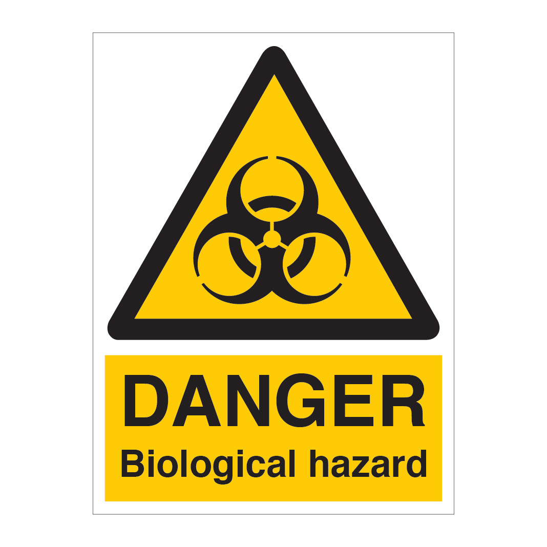DANGER Biological Hazard Sign - Direct Signs