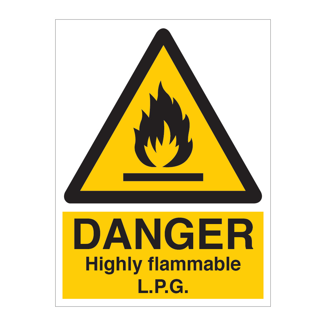 DANGER Highly flammable L.P.G Sign - Direct Signs