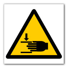 Crushing of hands symbol - Direct Signs