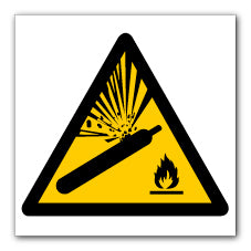 Pressurised cylinder symbol - Direct Signs