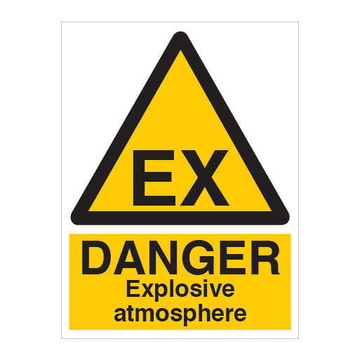 DANGER Explosive Atmosphere Sign - Direct Signs