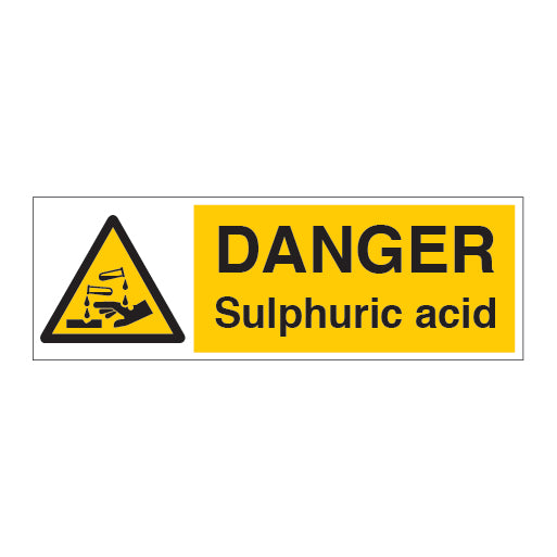 DANGER Sulphuric Acid Sign - Direct Signs