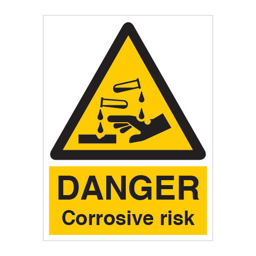 DANGER Corrosion Risk Sign - Direct Signs