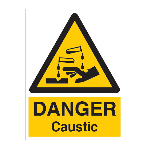 DANGER Caustic Sign - Direct Signs