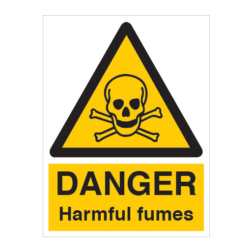 DANGER Harmful Fumes Sign - Direct Signs
