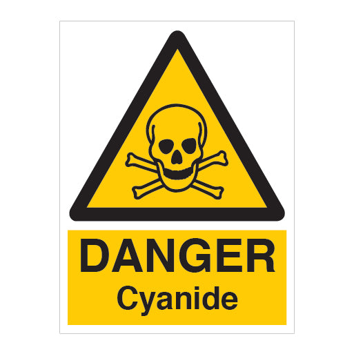 DANGER Cyanide Sign - Direct Signs