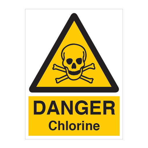 DANGER Chlorine Sign - Direct Signs