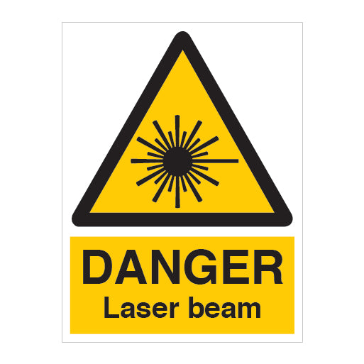 DANGER Laser Beam Sign - Direct Signs