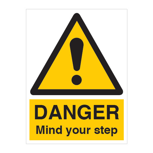 DANGER Mind Your Step Sign - Direct Signs