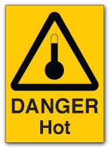 DANGER Hot - Direct Signs