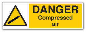 DANGER Compressed air - Direct Signs