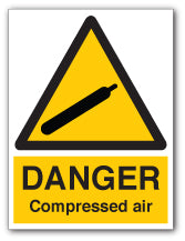 DANGER Compressed air - Direct Signs