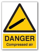 DANGER Compressed air - Direct Signs