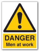 DANGER Men at work - Direct Signs