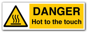 DANGER Hot to the touch - Direct Signs