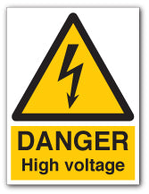DANGER High Voltage Signs - Direct Signs