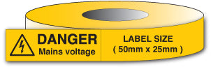 DANGER Mains Voltage Signs - Direct Signs